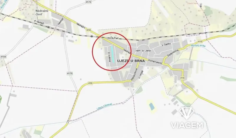 Prodej podílu zahrady, Újezd u Brna, 426 m2