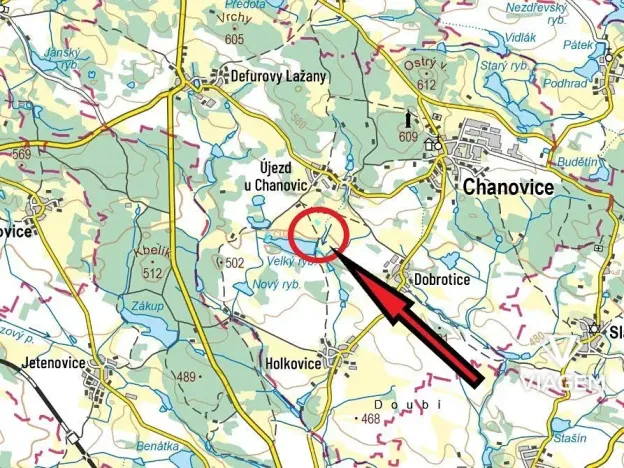 Prodej podílu pole, Chanovice, 1259 m2