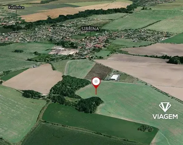 Prodej podílu pole, Sibřina, 703 m2