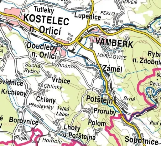 Prodej louky, Potštejn, 52202 m2