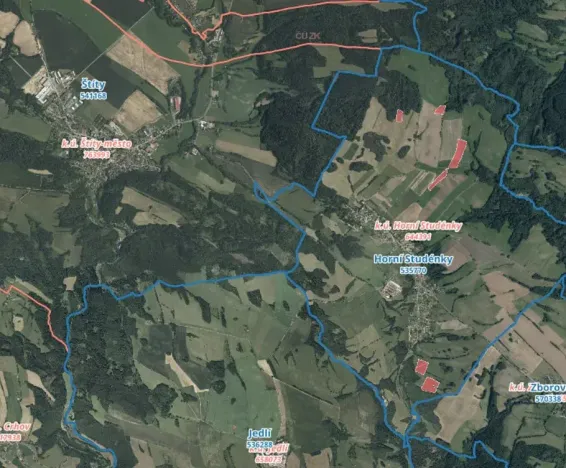 Prodej louky, Horní Studénky, 76032 m2