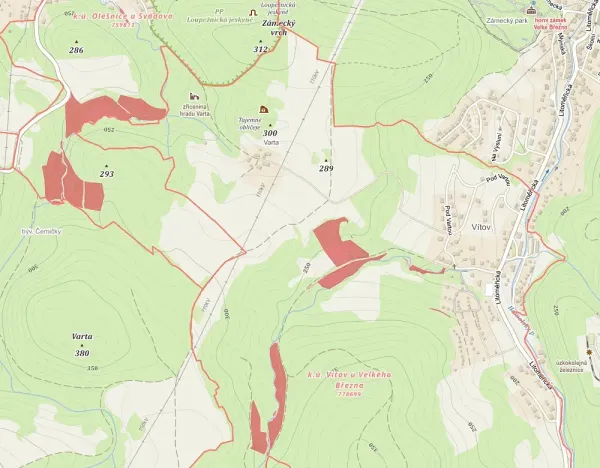 Prodej louky, Velké Březno, 40496 m2