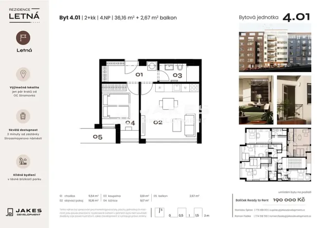 Prodej bytu 2+kk, Praha, 36 m2