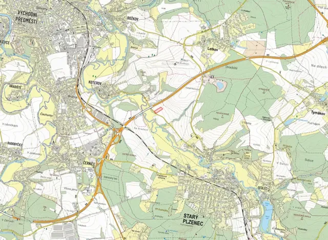 Prodej pole, Starý Plzenec, 15395 m2