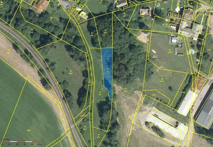 Prodej podílu pozemku, Pustá Kamenice, 960 m2