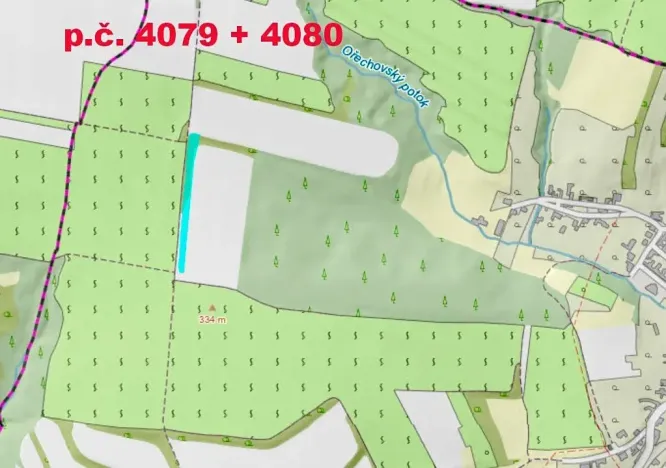 Prodej pole, Ořechov, 10343 m2