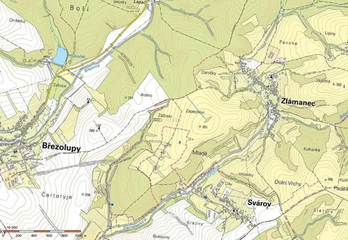 Prodej louky, Zlámanec, 3575 m2