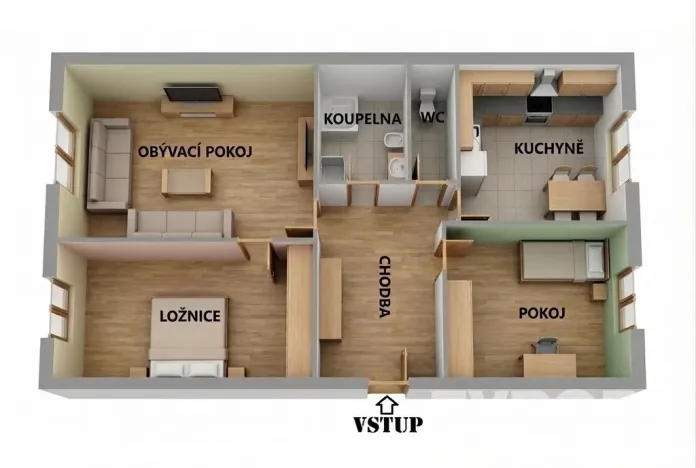 Prodej bytu 3+1, Plzeň - Východní Předměstí, Klášterní, 69 m2