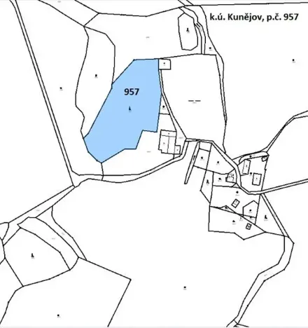 Prodej lesa, Člunek, 8445 m2