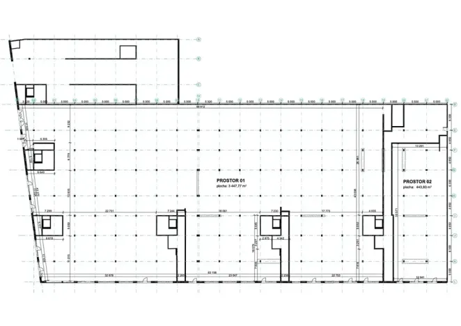 Pronájem obchodního prostoru, Hradec Králové, Kollárova, 3447 m2