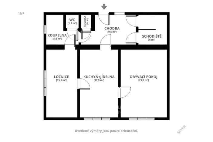 Prodej rodinného domu, Pohled, Sokolská, 70 m2