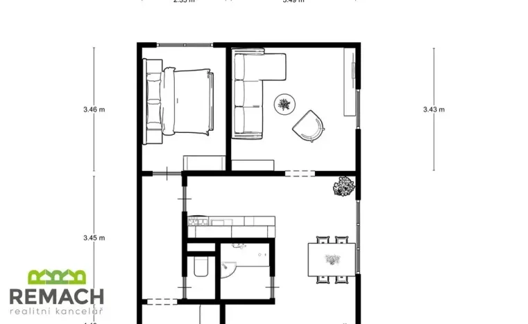 Prodej bytu 2+1, Uherské Hradiště, Štěpnická, 44 m2