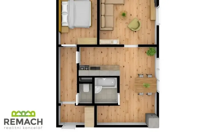 Prodej bytu 2+1, Uherské Hradiště, Štěpnická, 44 m2