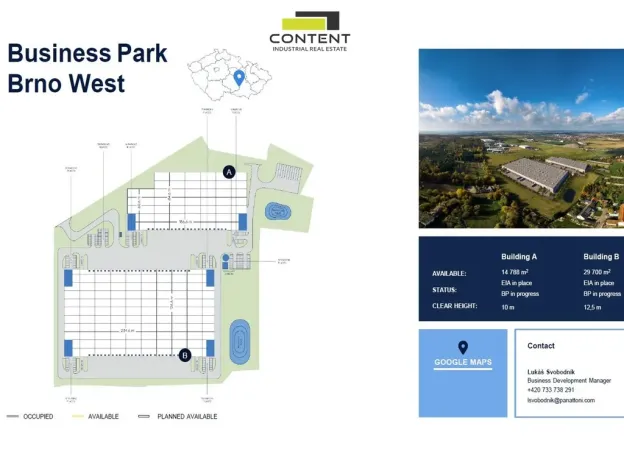 Pronájem výrobních prostor, Velká Bíteš - Košíkov, 14788 m2
