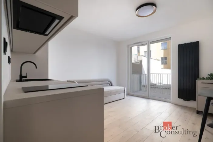 Pronájem bytu 1+kk, Praha - Vršovice, Krymská, 25 m2