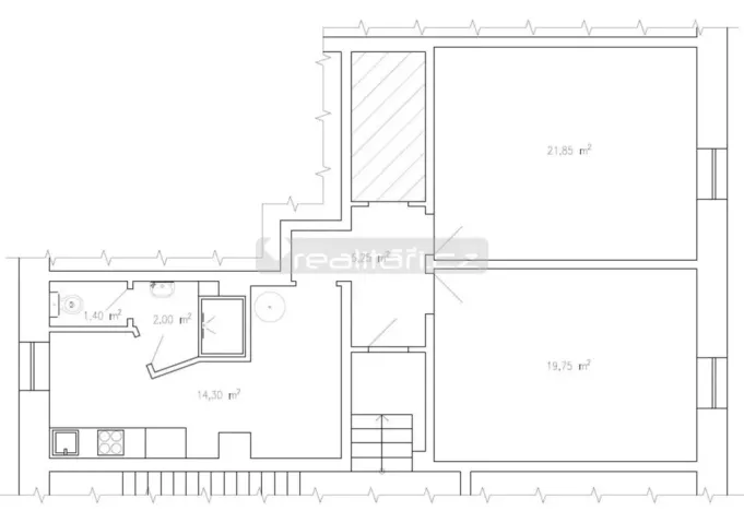 Pronájem kanceláře, Plzeň - Jižní Předměstí, Goldscheiderova, 60 m2
