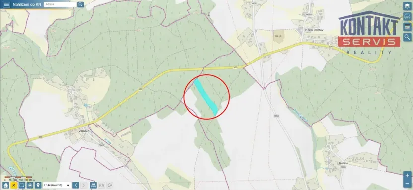 Prodej lesa, Zábřezí-Řečice, 18846 m2