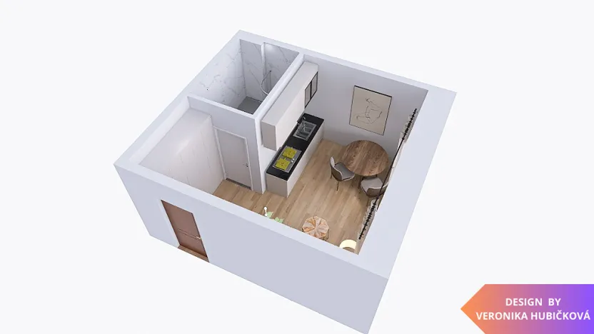 Pronájem bytu 1+kk, Olomouc, Pavlovická, 22 m2