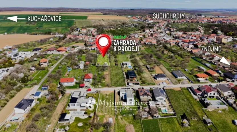 Prodej zahrady, Suchohrdly, 1465 m2