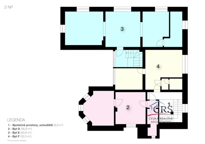 Prodej bytu 3+kk, Mělník, Rozhled, 83 m2