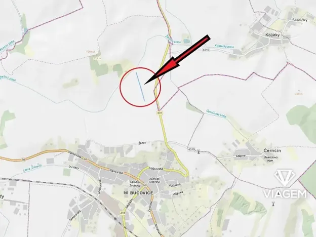 Prodej podílu pole, Bučovice, 913 m2