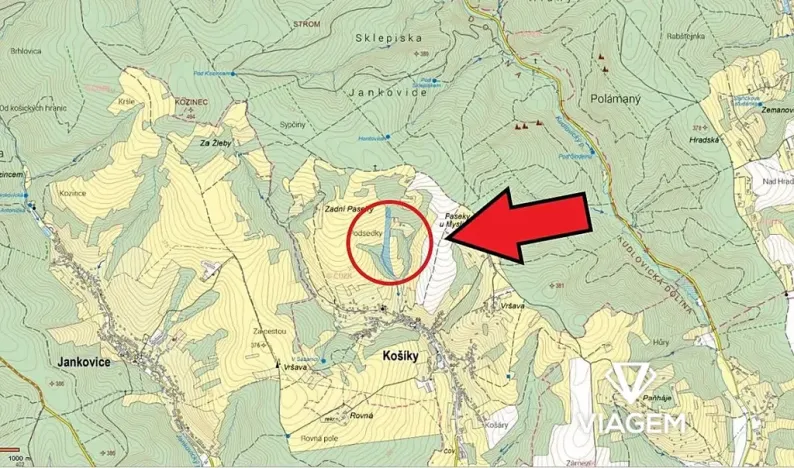 Prodej podílu pole, Košíky, 1691 m2