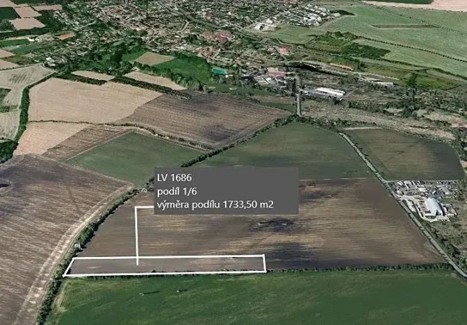 Prodej podílu pole, Praha - Kolovraty, 1733 m2