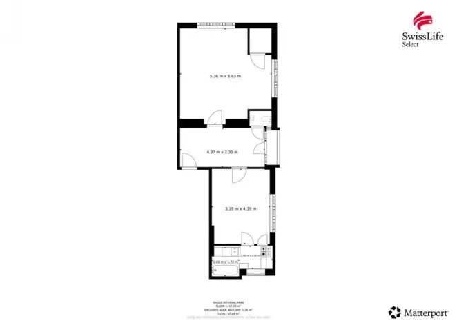 Prodej bytu 1+1, Praha - Holešovice, Tusarova, 58 m2