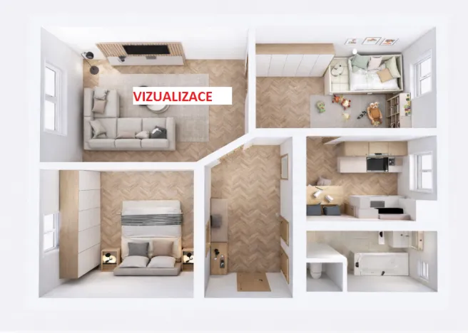 Prodej bytu 3+1, Jeseník, Fučíkova, 85 m2