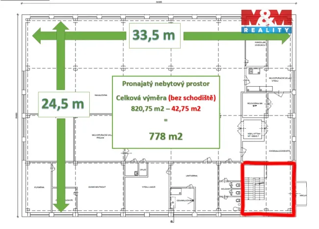 Pronájem skladu, Jirkov, Mostecká, 724 m2