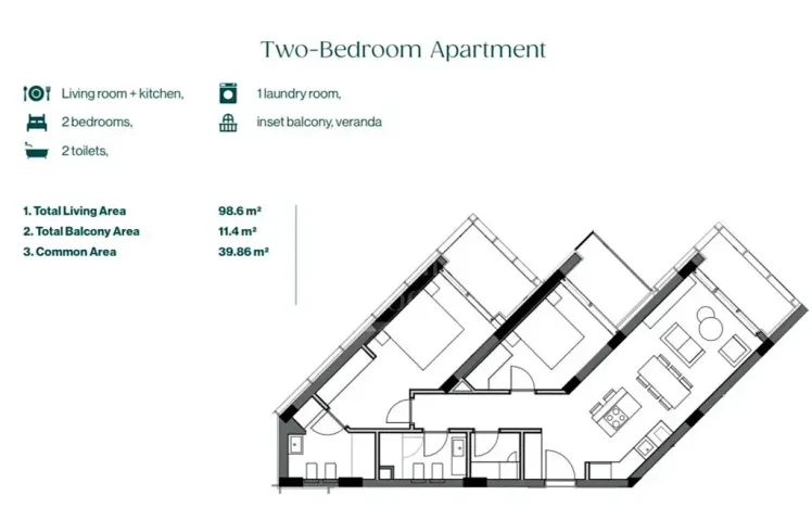 Prodej bytu 2+1, Palasë, Albánie, 99 m2