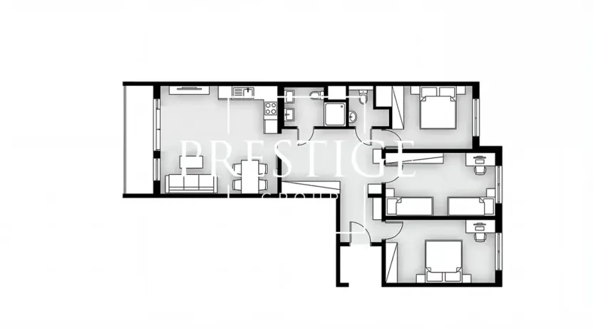 Pronájem bytu 4+kk, Praha - Modřany, Božetická, 77 m2