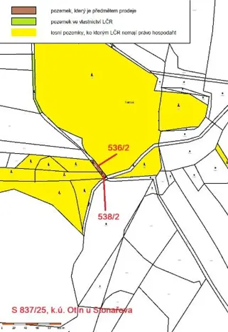 Prodej lesa, Otín, 213 m2