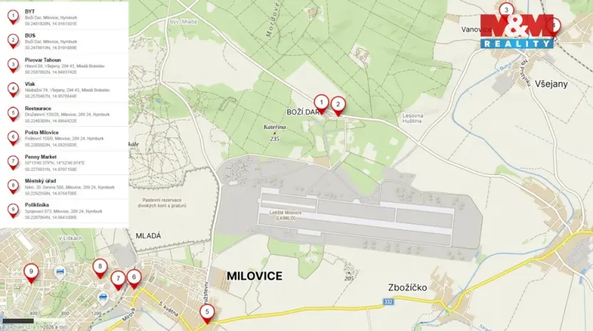 Prodej bytu 2+1, Milovice - Boží Dar, Krátká, 46 m2