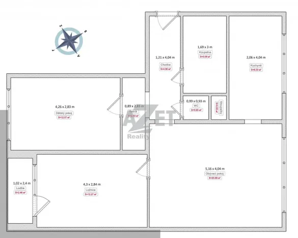 Prodej bytu 3+1, Ostrava - Dubina, Jaromíra Matuška, 70 m2
