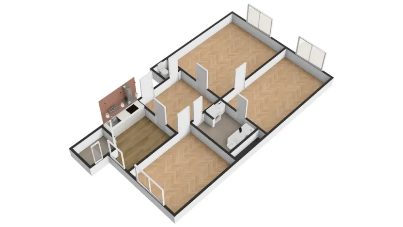 Pronájem bytu 3+1, Praha - Smíchov, Holečkova, 84 m2