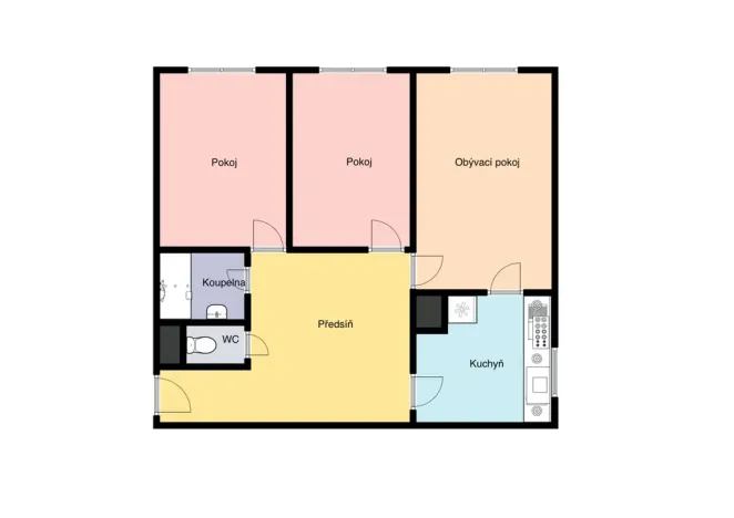 Pronájem bytu 3+1, Praha - Háje, Brechtova, 65 m2