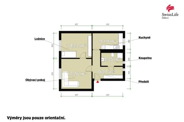 Prodej bytu 2+1, Plzeň, Chválenická, 69 m2