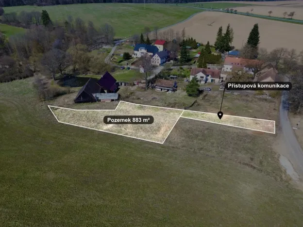 Prodej pozemku pro bydlení, Planá - Zliv, 883 m2