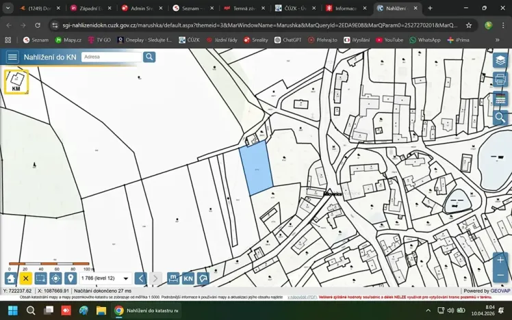 Prodej pozemku pro bydlení, Postupice, 1949 m2