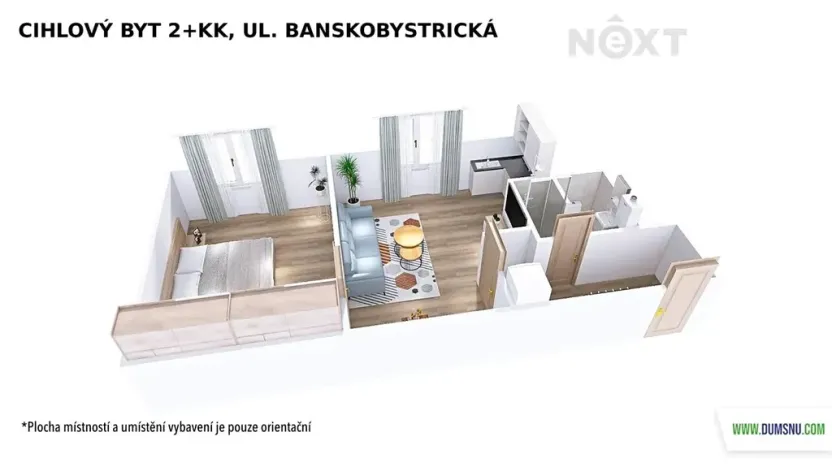 Prodej bytu 2+kk, Šumperk, Banskobystrická, 44 m2