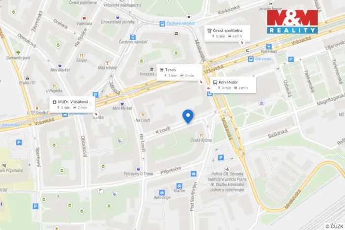 Prodej bytu 2+1, Praha, K louži, 46 m2