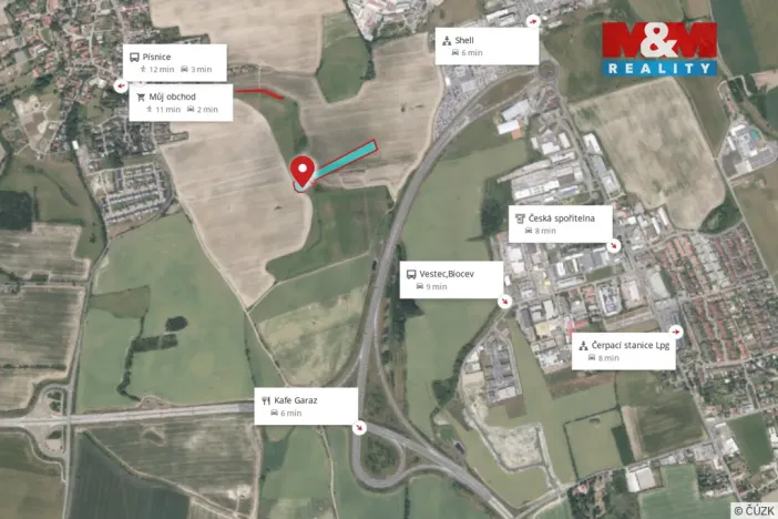 Prodej pole, Praha - Písnice, 11460 m2