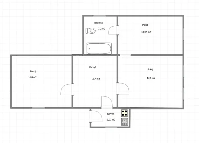 Prodej chalupy, Černíny, 135 m2