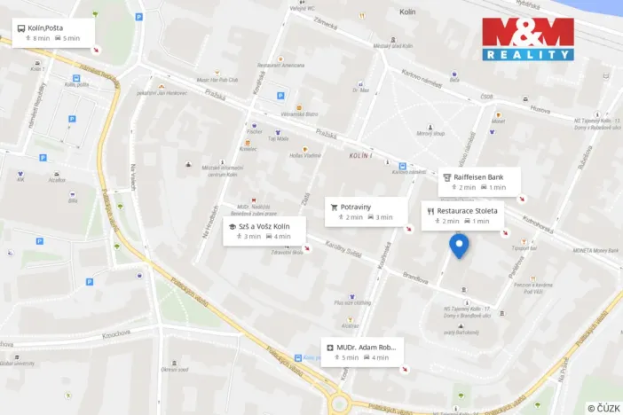 Pronájem bytu 1+kk, Kolín - Kolín I, Karlova, 20 m2