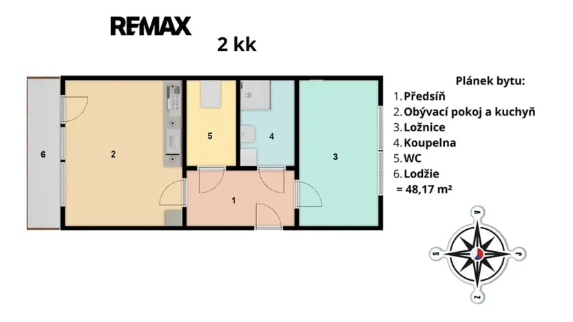 Pronájem bytu 2+kk, Praha - Hlubočepy, Wassermannova, 48 m2