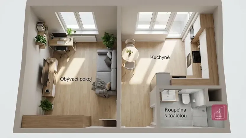 Prodej bytu 1+1, Šlapanice, Švehlova, 34 m2