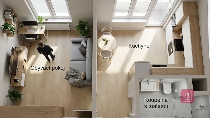 Prodej bytu 1+1, Šlapanice, Švehlova, 34 m2