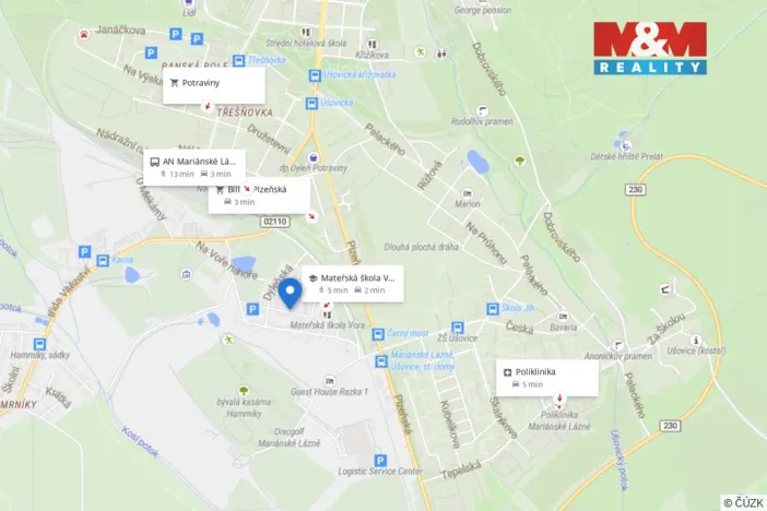Prodej bytu 2+1, Mariánské Lázně - Úšovice, Podhorská, 52 m2