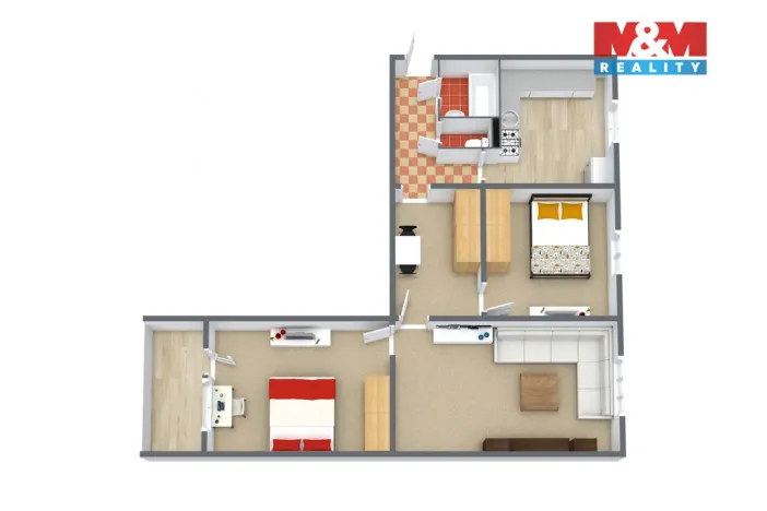 Prodej bytu 3+1, Nejdek, Jiráskova, 76 m2